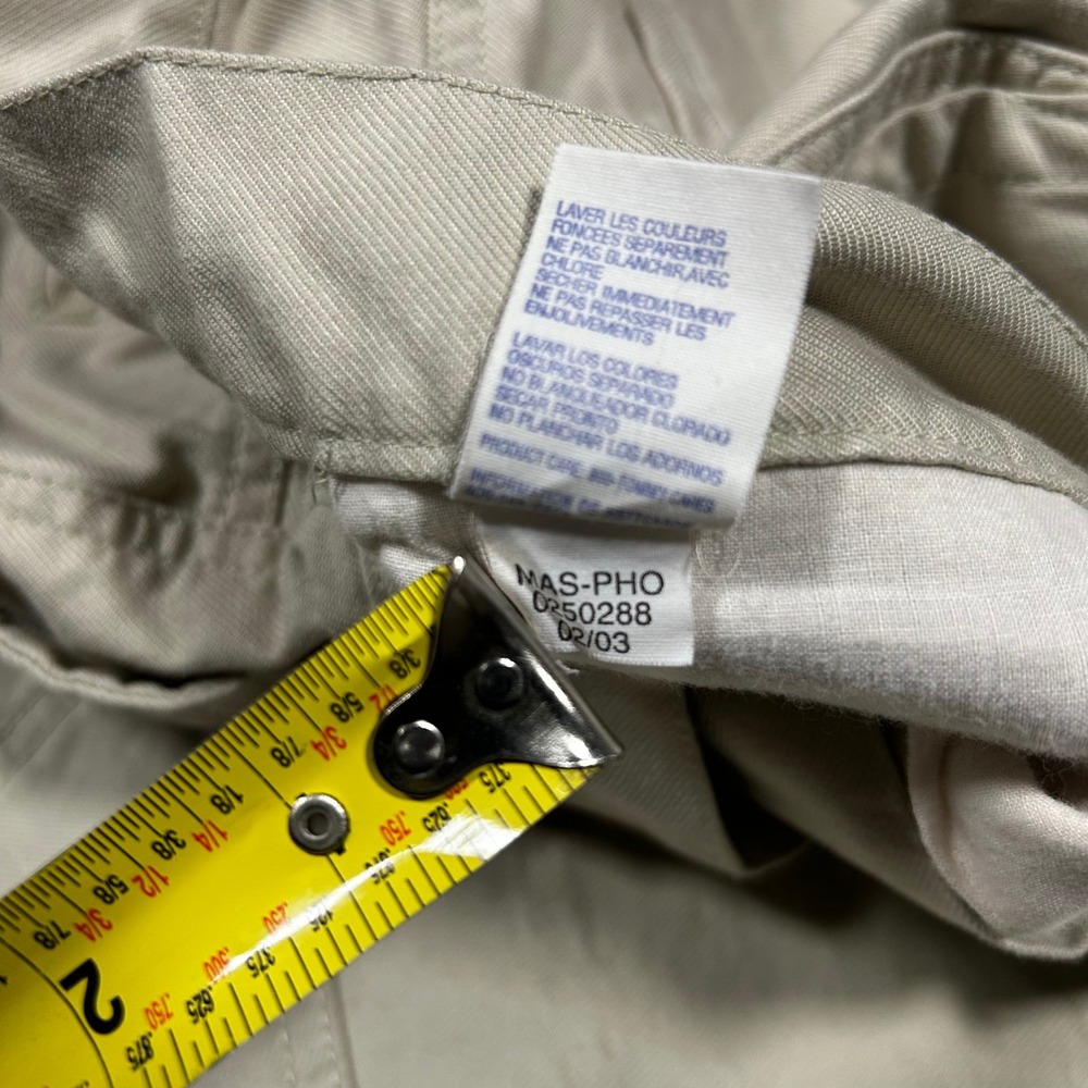 Tommy Jeans Mens 31x32 Khaki Chino Pants Vintage Y2K Straight Leg Tan 0250288 - Picture 9 of 11